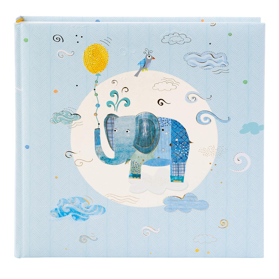 Goldbuch Blue Elephant Fotoalbum - 25x25 cm (60 Witte zijden / 30 bladen)