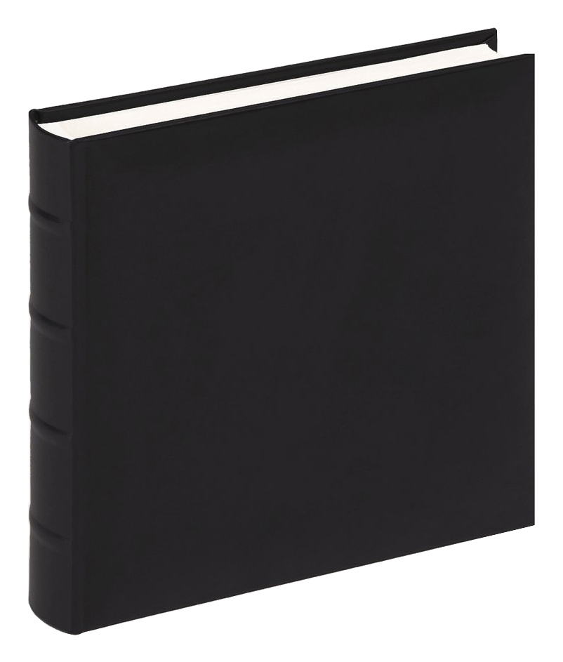 Walther Walther Fotoalbum Classic Zwart - 26x25 cm (60 Witte zijden / 30 bladen)