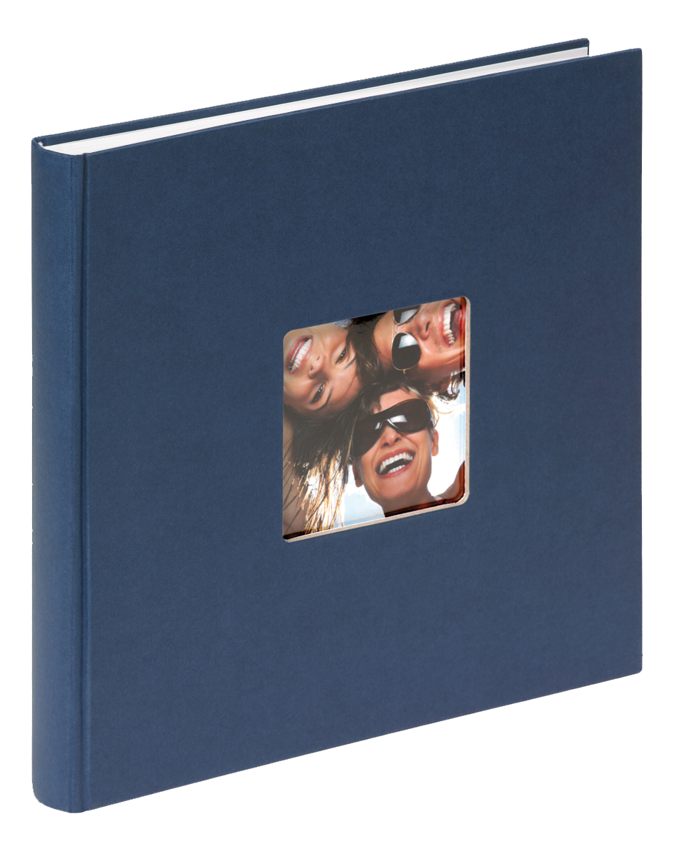 Walther Fun Album Blauw - 26x25 cm (40 Witte zijden / 20 bladen)