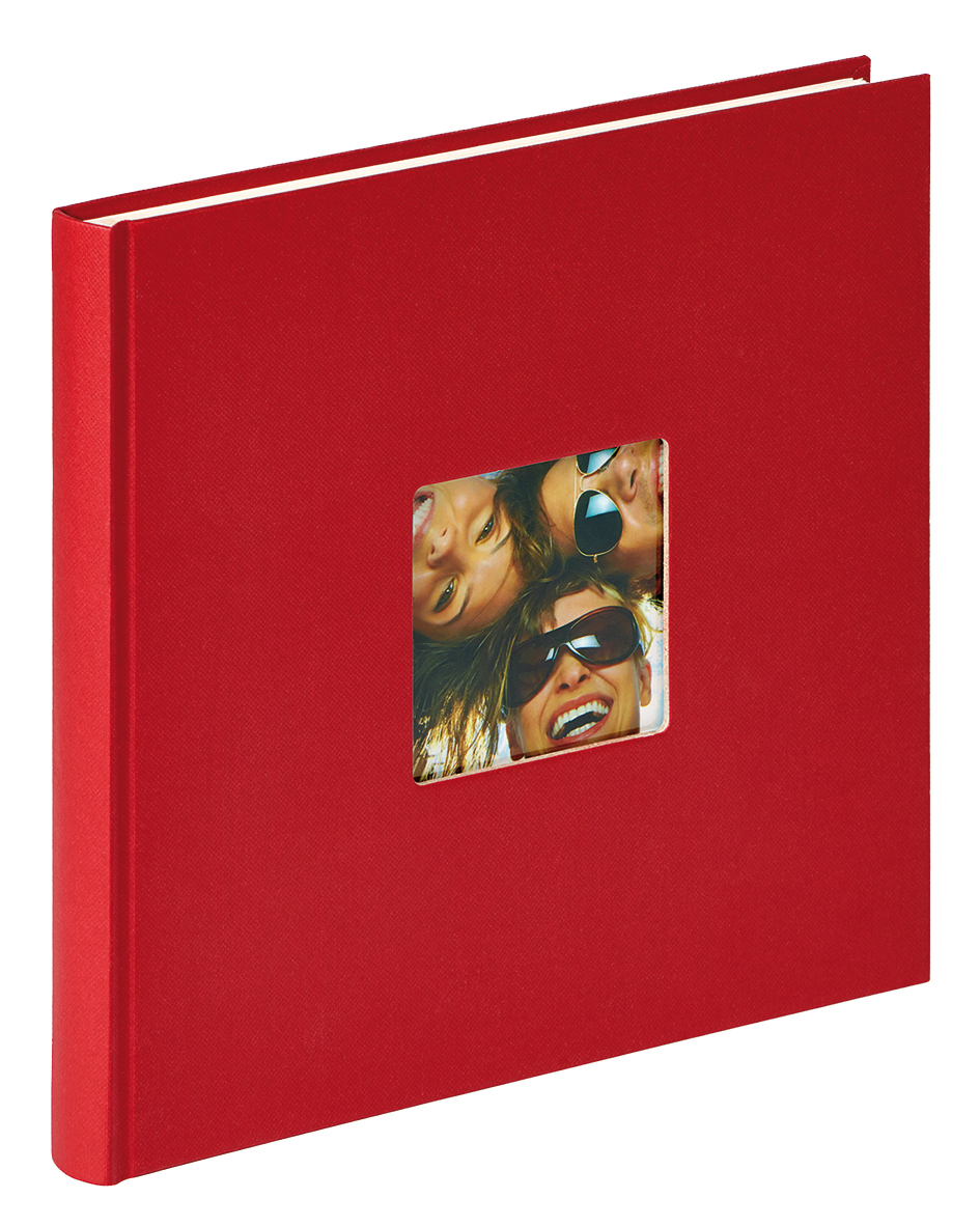 Walther Fun Album Rood - 26x25 cm (40 Witte zijden / 20 bladen)