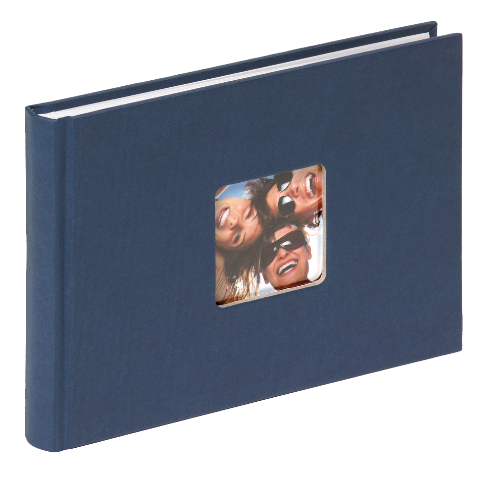 Walther Fun Album Blauw - 22x16 cm (40 Witte zijden / 20 bladen)