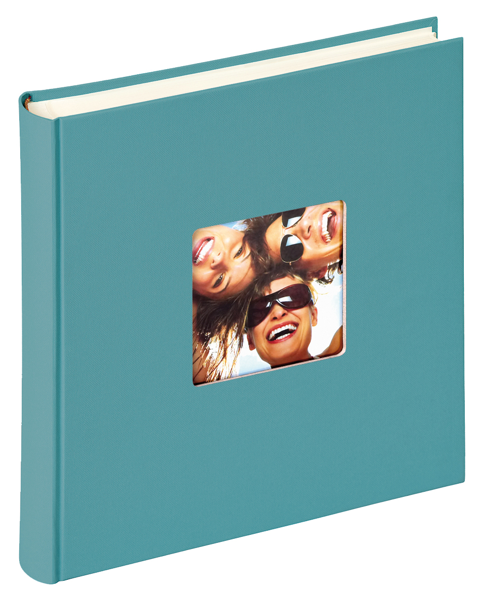 Walther Fun Album Turquoise - 30x30 cm (100 Witte zijden / 50 bladen)