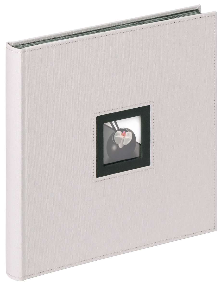 Walther Black & White Album Grijs - 30x30 cm (50 Zwarte zijden / 25 bladen)