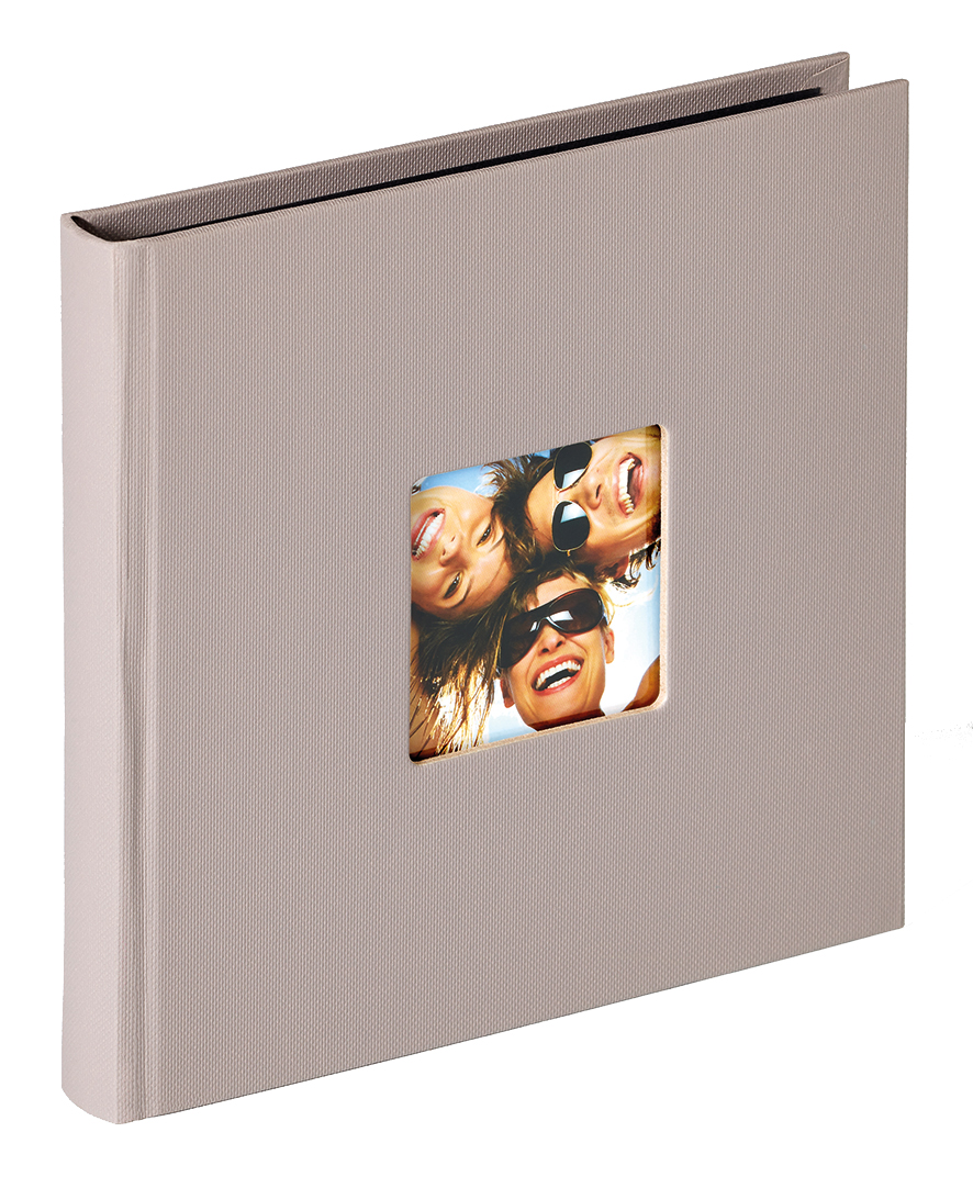 Walther Fun Album Grijs - 18x18 cm (30 Zwarte pagina's / 15 bladen)
