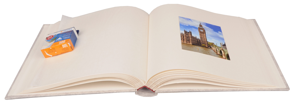 Henzo Henzo Basic Line Fotoalbum Wit - 28x30 cm (70 Witte zijden / 35 bladen)