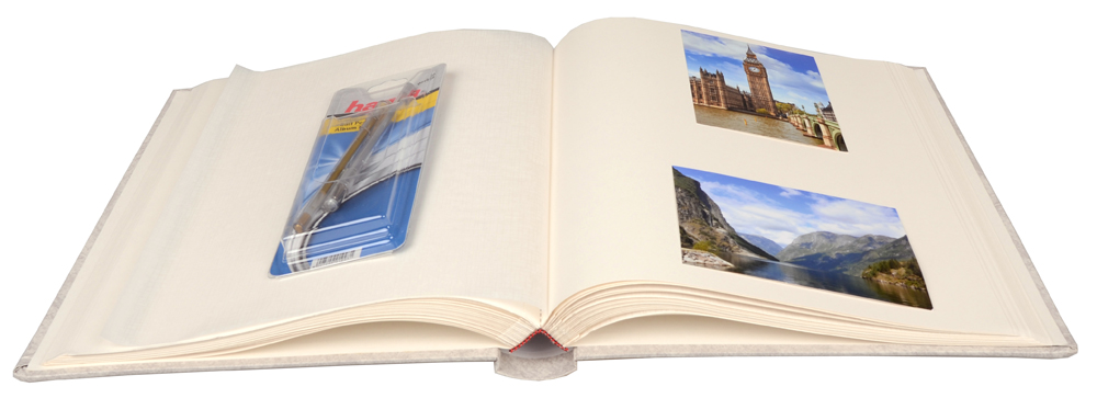 Henzo Henzo Basic Line Fotoalbum Wit - 30x36 cm (80 Witte zijden / 40 bladen)