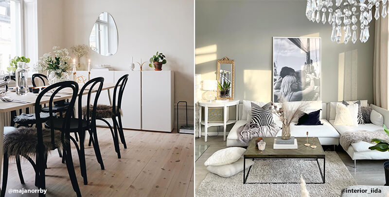 Scandinavisch interieur woonkamer