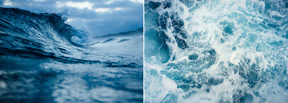 Blauwe posters - Posters met water en golven