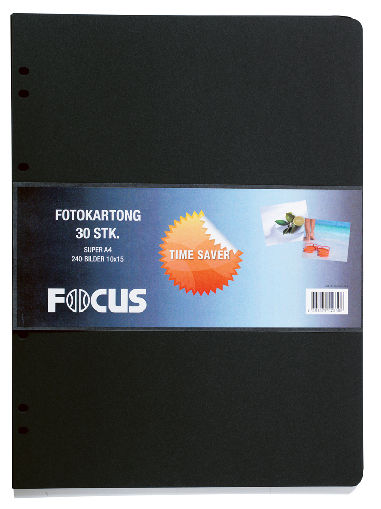 Focus Albumbladen Timesaver SA4 - 30 Zwarte vellen