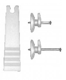 Estancia Plastic haak + houder 10 st.