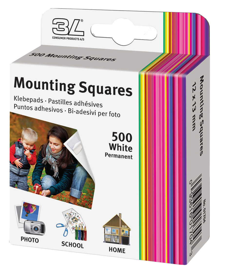 Focus 3L Mounting Squares 500 st