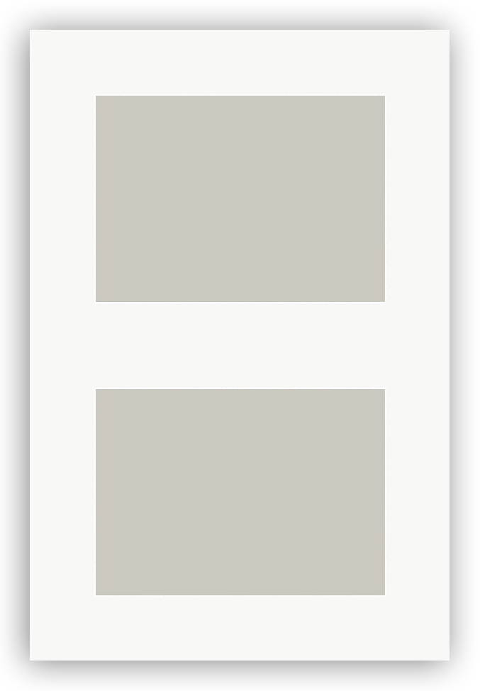 Egen tillverkning - Passepartouter Passe-partout Wit 10x15 cm - Collage 2 Foto's (5x7 cm)