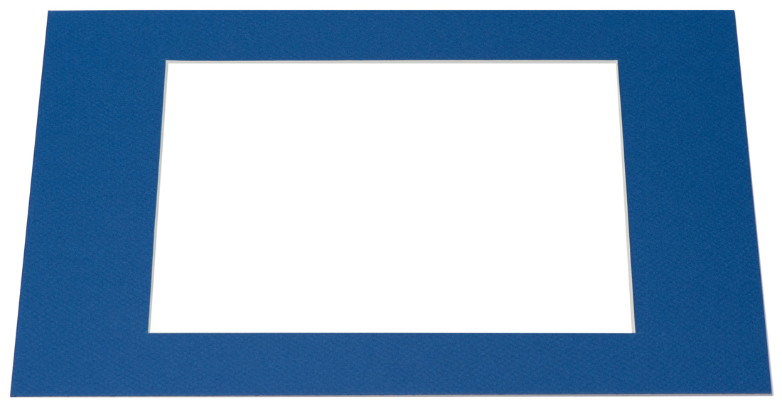 Passepartouter Måttbeställda Passe-partout Blauw (Witte kern) - Op maat gemaakt