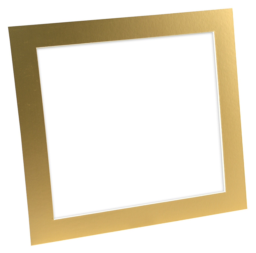 Egen tillverkning - Passepartouter Passe-partout Goud (Witte kern) - Op maat gemaakt