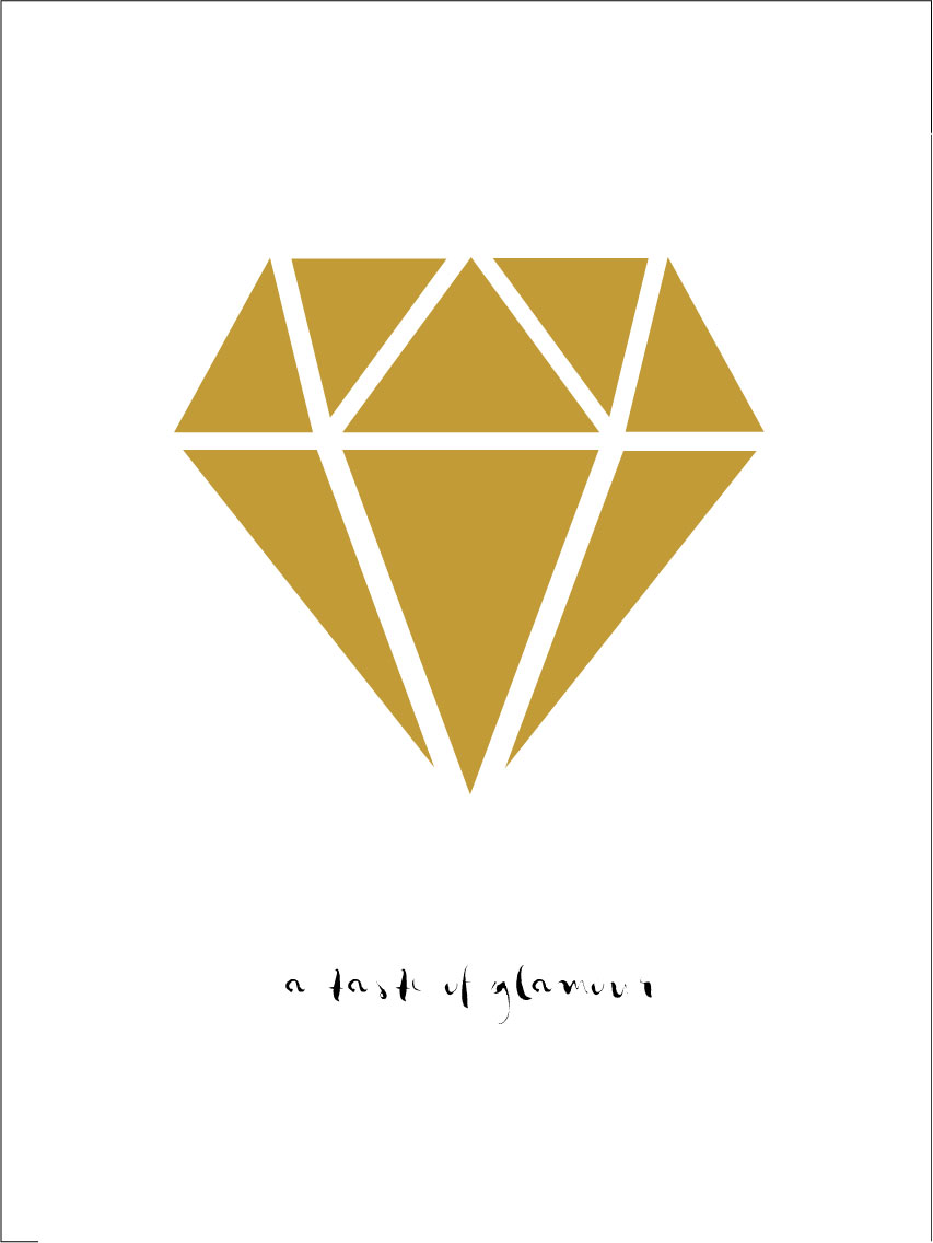 Bildverkstad Diamant - Goud Poster