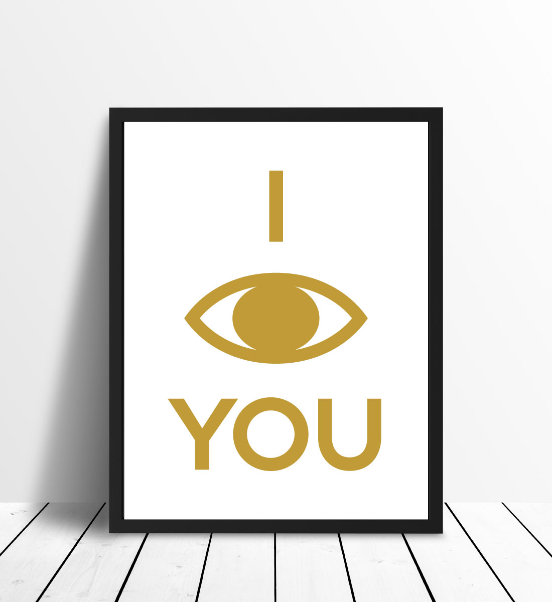 Bildverkstad I see you - Gold Poster