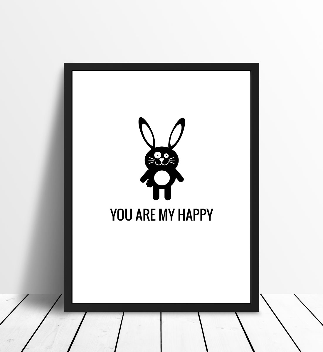Malimi Posters Konijn Happy Poster