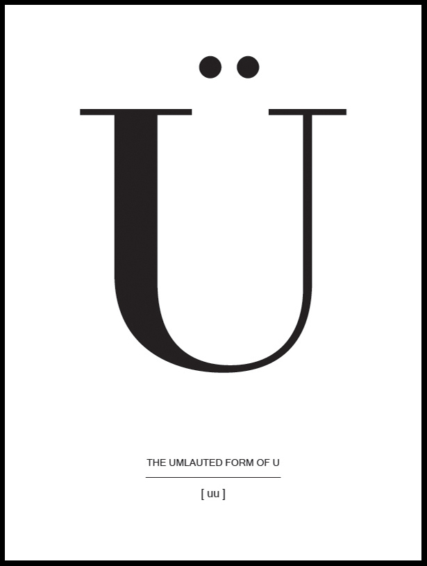 Product Image for Letter Ü (13x18 cm)