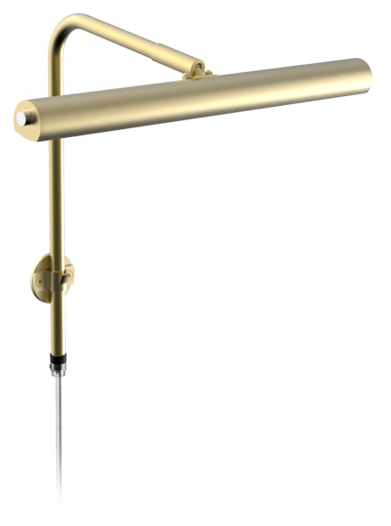 Texa Design Gallery LED 30 cm voor lijstbreedte 60-80 cm schilderijverlichting - Messing