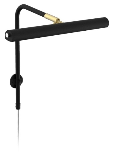 Texa Design Gallery LED 30 cm voor lijstbreedte 60-80 cm schilderijverlichting - Zwart