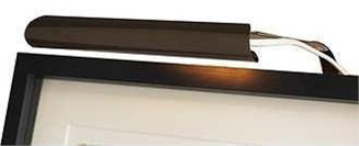 Eklunds metall Eklunds Uno 1 voor lijstbreedte 25-60 cm schilderijverlichting - Antiek