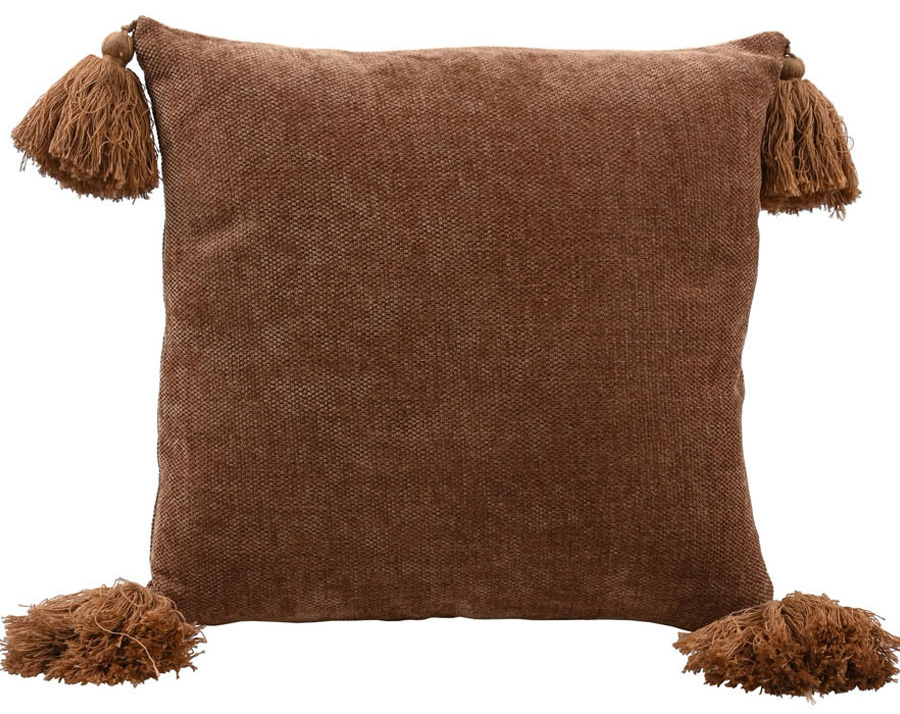 Miljögården Kussensloop Tassle - Bruin 45x45 cm