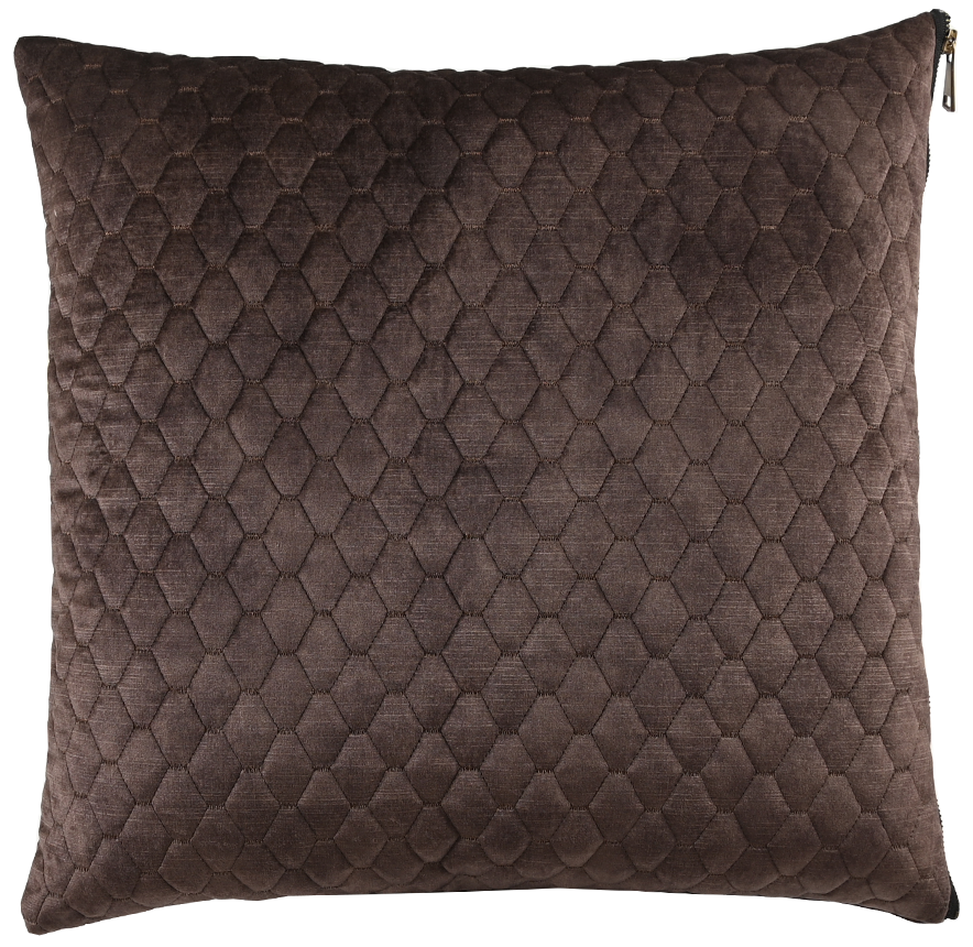 Miljögården Kussensloop Alegra - Donkerbruin 45x45 cm