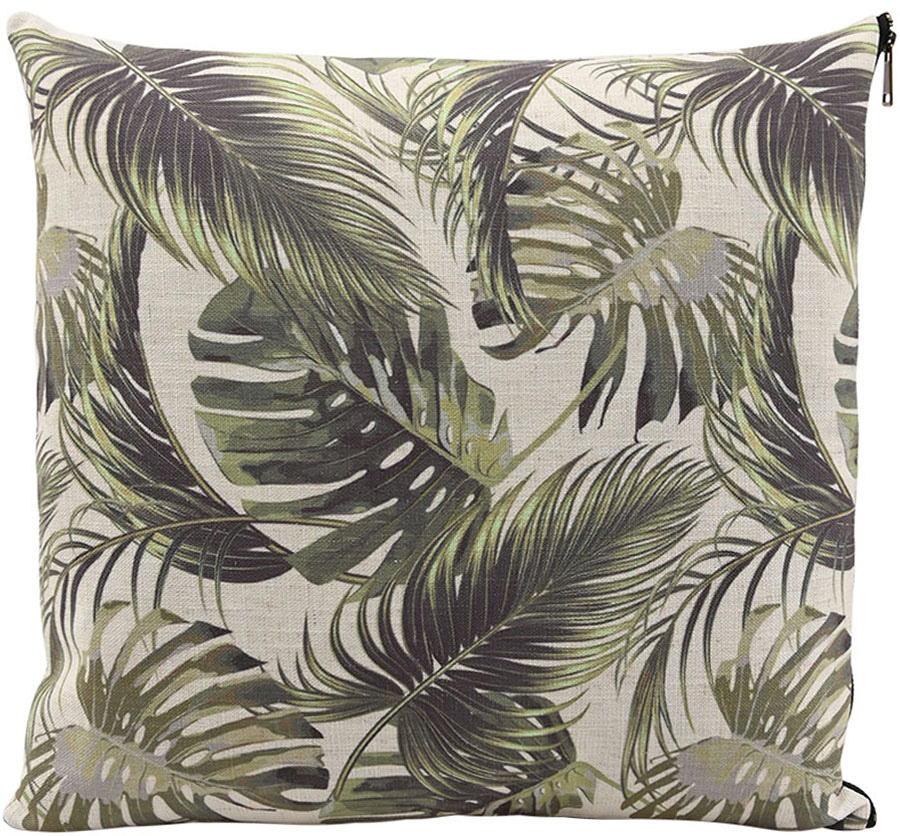 Miljögården Kussensloop Monstera - 45x45 cm