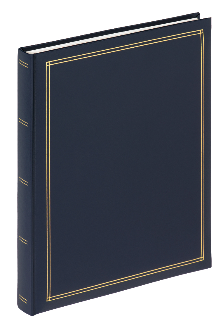 Walther Monza Album Zelfklevend Blauw - 25x30 cm (30 Witte pagina's / 15 bladen)