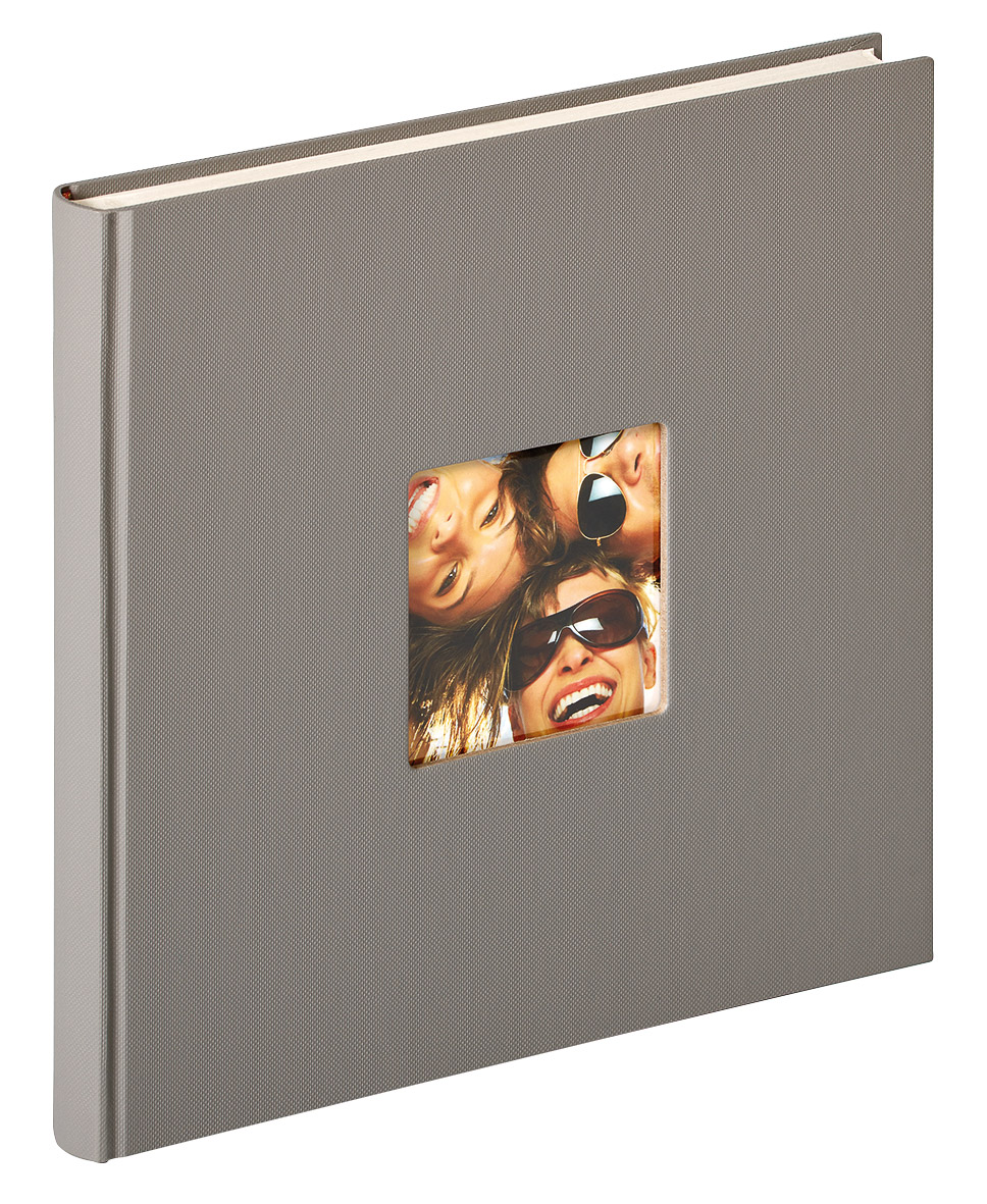 Walther Fun Design Grijs - 26x25 cm (40 Witte zijden / 20 bladen)