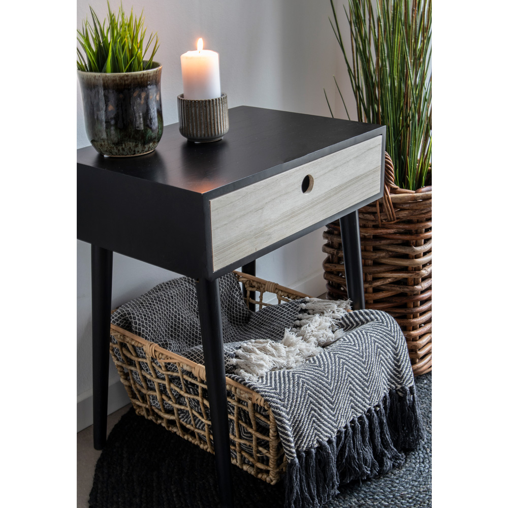 House Nordic Nachtkastje Parma 32x45 cm - Wit/Hout