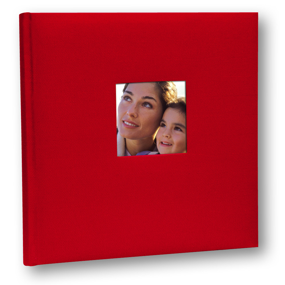 ZEP Zep Cotton Fotoalbum Rood - 24x24 cm (40 Witte zijden / 20 bladen)